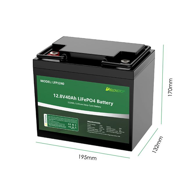 batterie rechargeable de phosphate de fer de lithium de Lifepo4 de 12V 40AH pour le trouveur de poissons