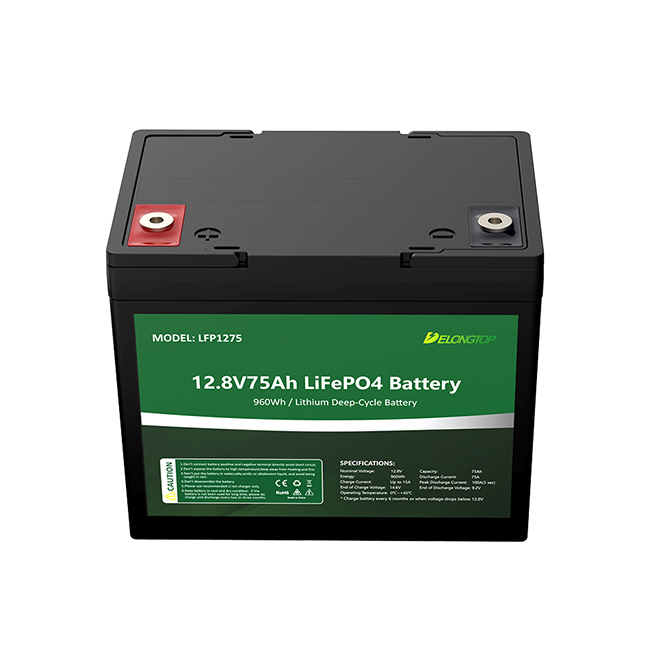 batterie rechargeable de phosphate de fer de lithium de Lifepo4 de 12V 75AH pour le trouveur de poissons