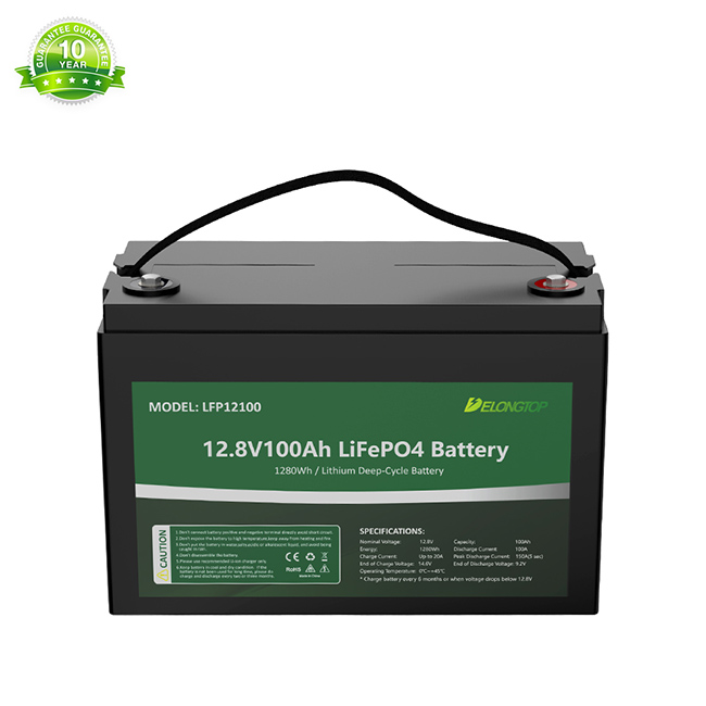 batterie rechargeable de phosphate de fer de lithium de Lifepo4 de 12V 100AH pour le trouveur de poissons