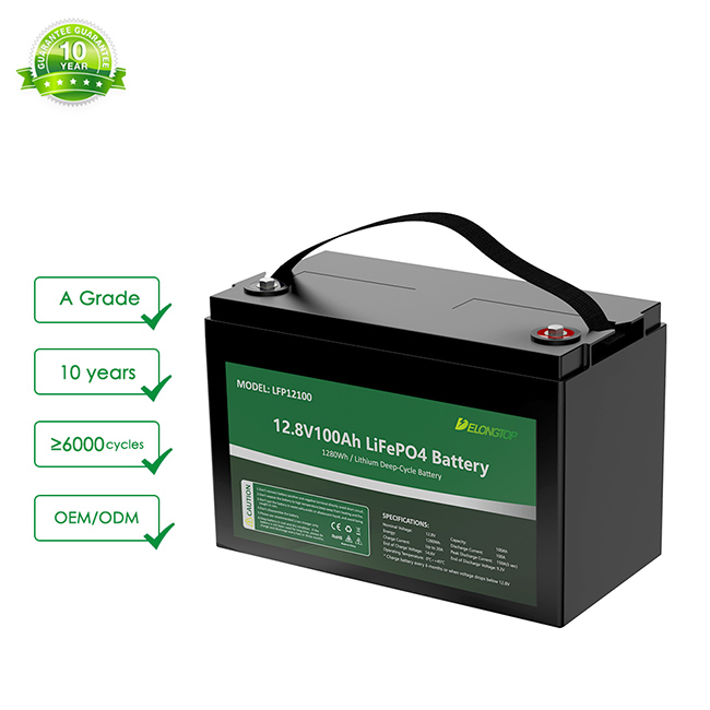 batterie rechargeable de phosphate de fer de lithium de Lifepo4 de 12V 100AH pour le trouveur de poissons