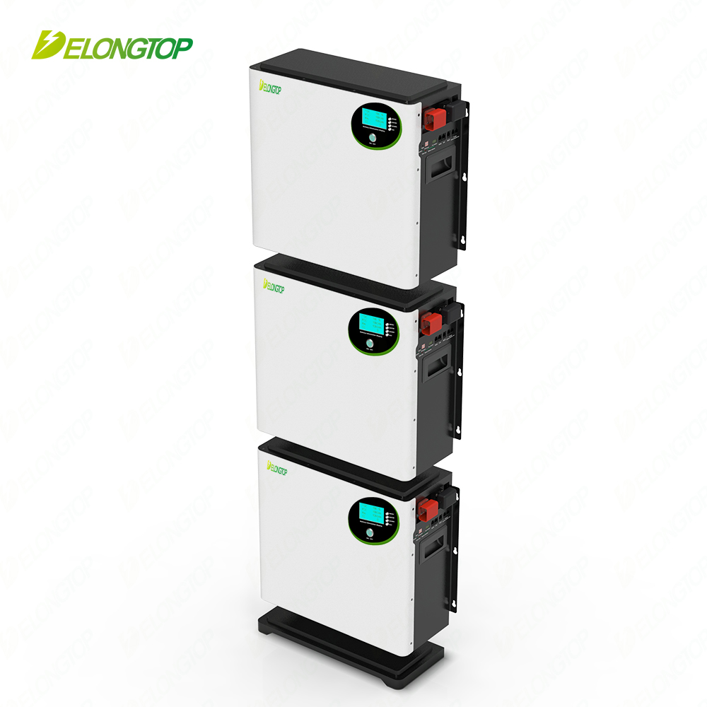 Batterie de stockage d'énergie solaire domestique modulaire empilable de 15 kW (51,2 V 100 Ah x 3)